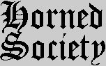 Horned Society (Graphic Text)