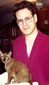 [A Picture of me (Jason) and my cat (Horatio) ca. 1998]